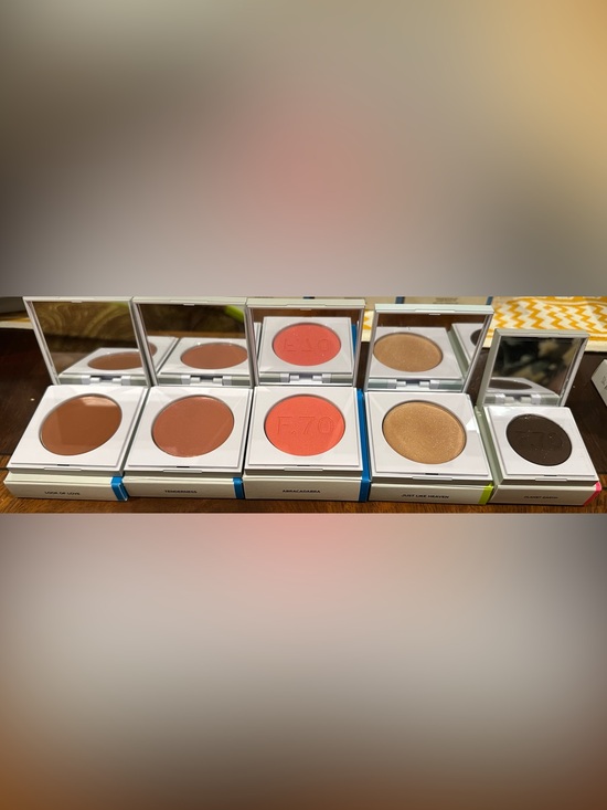 Flyte 70 Other - Flyte 70 6 Pc Set w/3 Blush, Highlighter, EyeShadow & Cosmetic Case NEW in Boxes